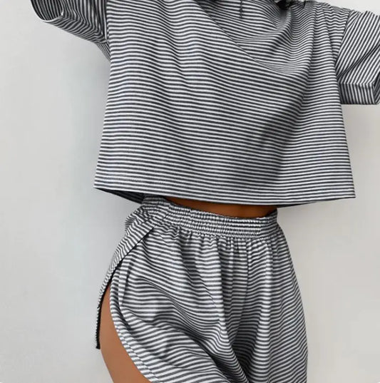 Knitted Striped Pajamas