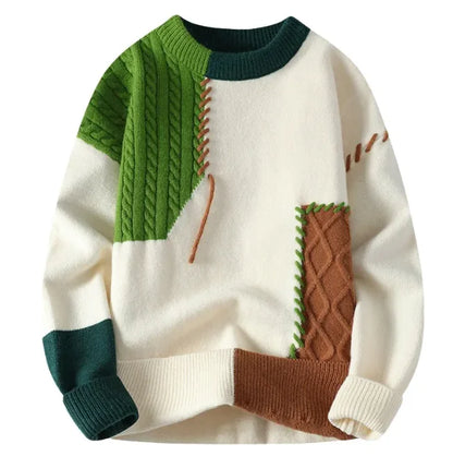 Colorblock Pullover Sweater