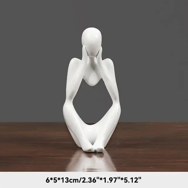 The Thinker Abstract Figurine