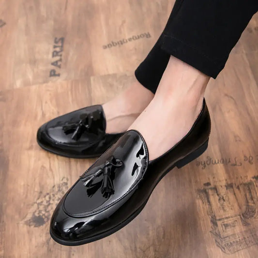 Italian Patent Leather Loafers