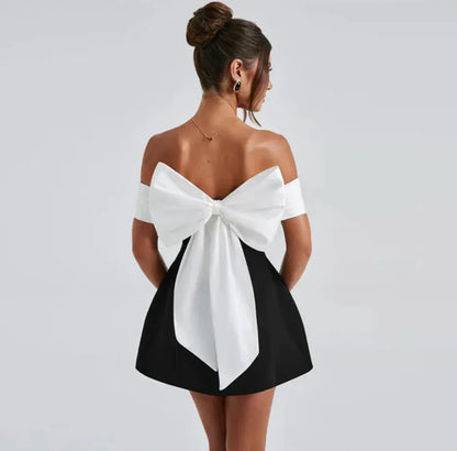 Black and White Bow