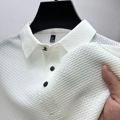 Silk Mesh Polo Shirt