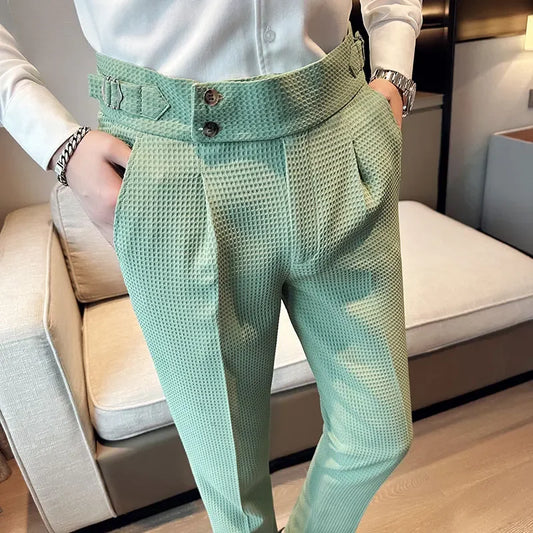 High Waist Business Casual Suit Pants