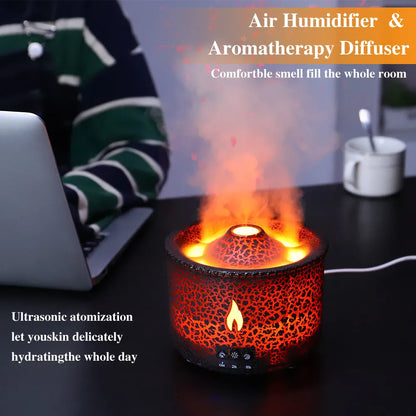 Volcanic Flame Humidifier Diffuser