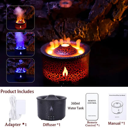 Volcanic Flame Humidifier Diffuser