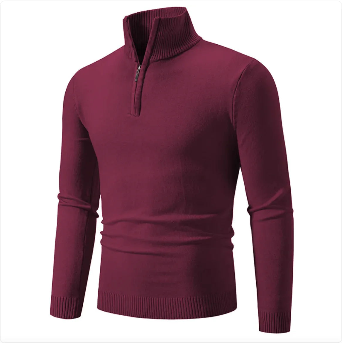 Half-Zip Turtleneck