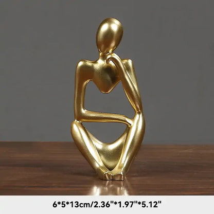 The Thinker Abstract Figurine