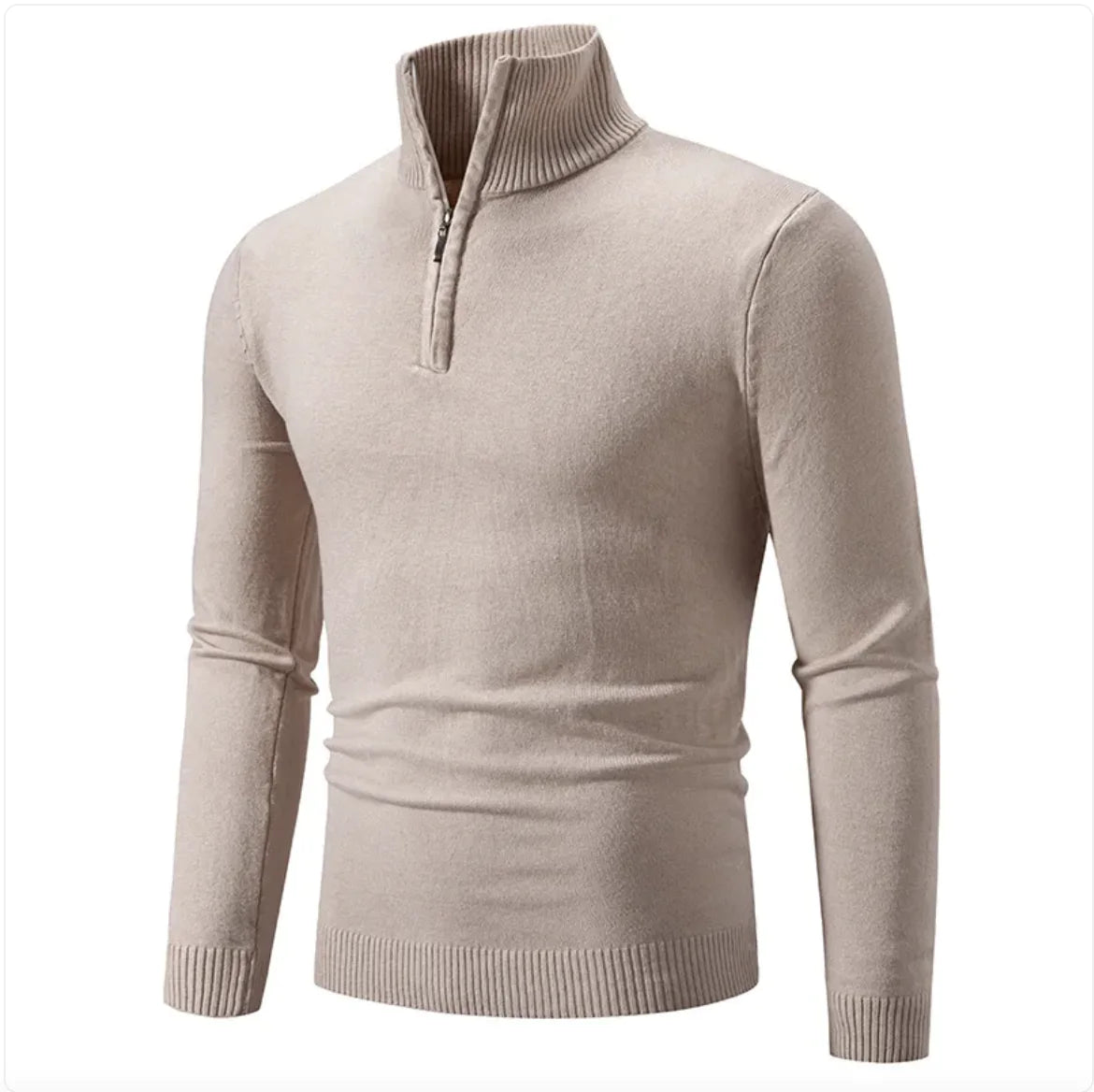 Half-Zip Turtleneck